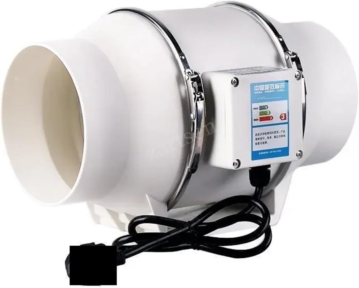 Afzuigventilator - Kanaalventilator - Luchtkwaliteit Verbeteren - Stil en Krachtig - 3 Inc