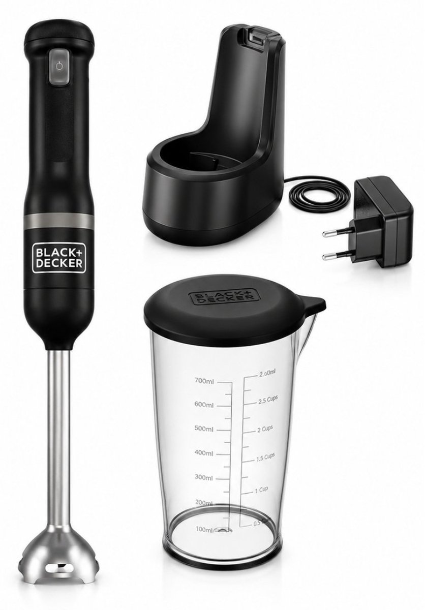 Black & Decker BCKM1011KGF-QW blender 0,7 l Staafmixer Grijs, Roestvrijstaal
