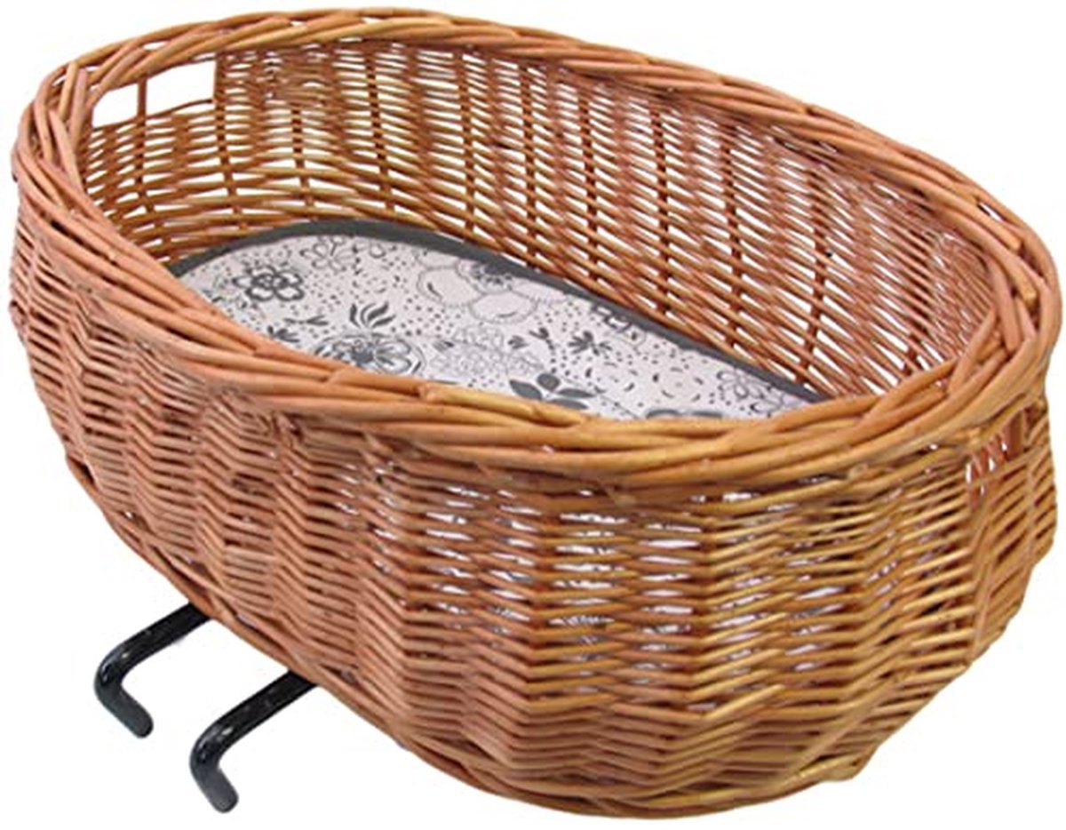 Fietsmand Voor - Fietsaccessoire - Fietsen Boodschappen - Snel Bevestigen - XL - Bruin
