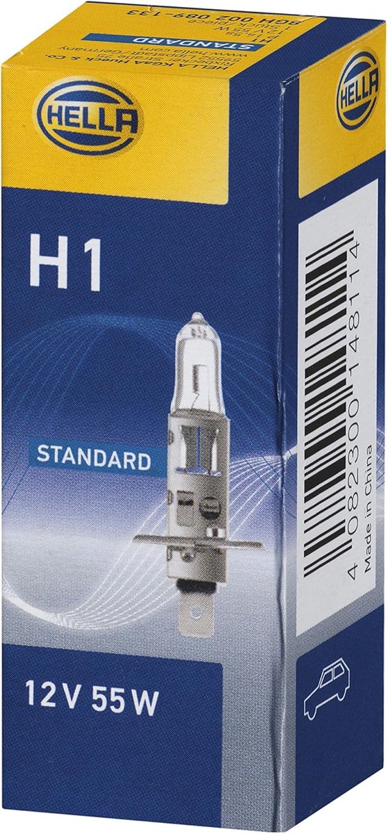 Gloeilamp - Halogeenlamp - Auto Verlichting - ECE-getest - H1 12V 55W - Standaard