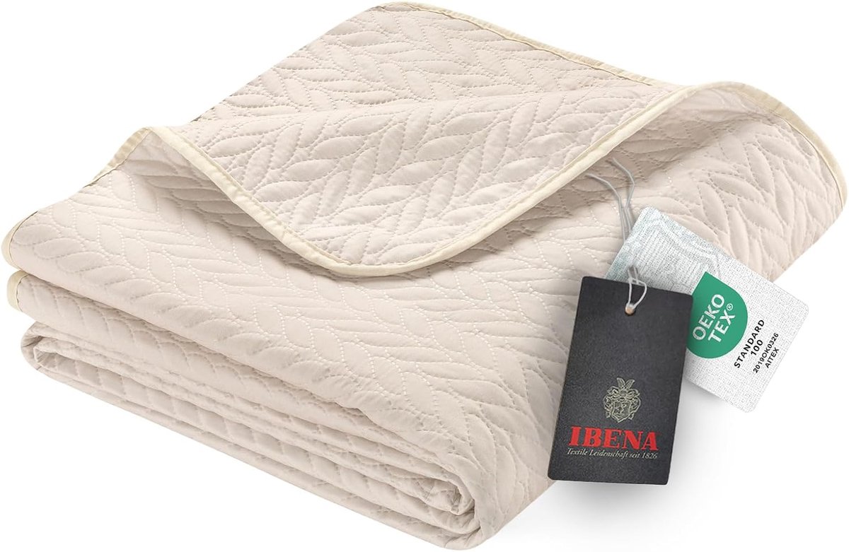 Sprei met patroon - Lichte deken - Bed opmaken - Oeko-Tex gecertificeerd - 280x250 cm - Be