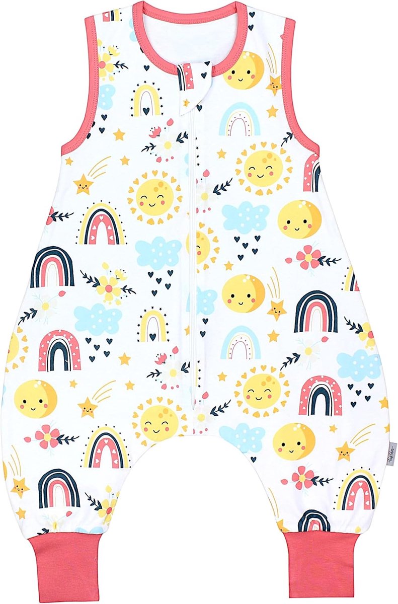Babyslaapzak Romper - Baby Slaapzak - Comfortabel Slapen - Met Broekspijpen - 100% Katoen - Blauw