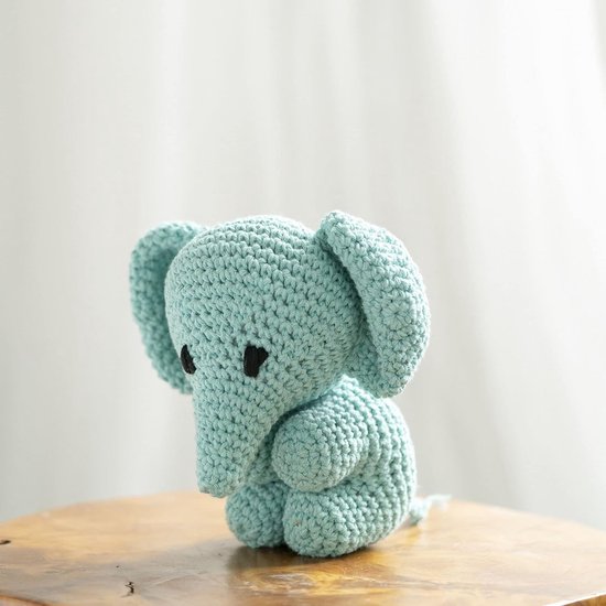 DIY Haakpakket Olifant Knuffeldier Maken Eco Katoen van Merkloos — afbeelding 2