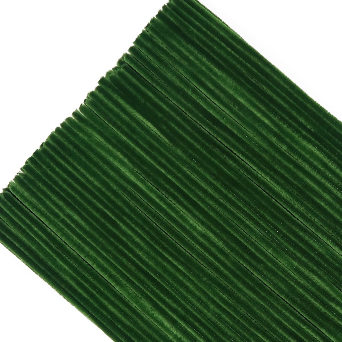 Dailygoods- Pijpenragers 100 Stuks - Grasgroen - Knutselmateriaal voor Kinderen - Chenilledraad - Buigpluche - 30 cm Lengte