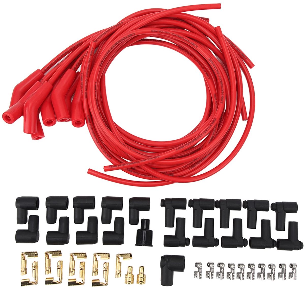 Jhubersproducts - Bougie Bougiekabelset - Performance - Rood - 8.5mm