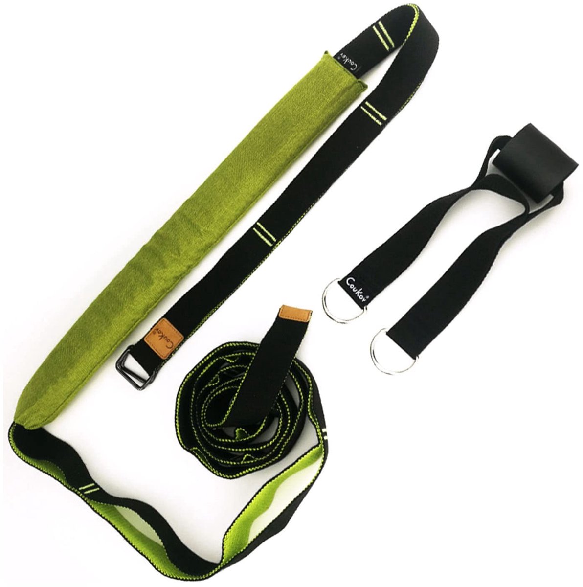 Dailygoods- Yoga-fitnessband Rugbuighulptrainer - Stretchband - Fitnessband - Balanshouder - Polyester/Katoen - Versterkt draagvermogen