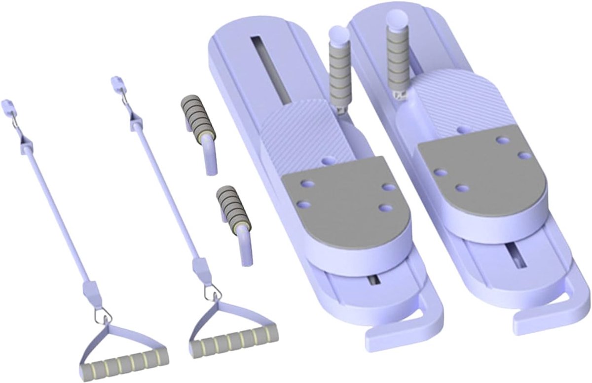 Pilatesmachine voor thuis - Draagbare trainer - Spierversterking thuis - Multifunctioneel ontwerp - 75 cm - Paars