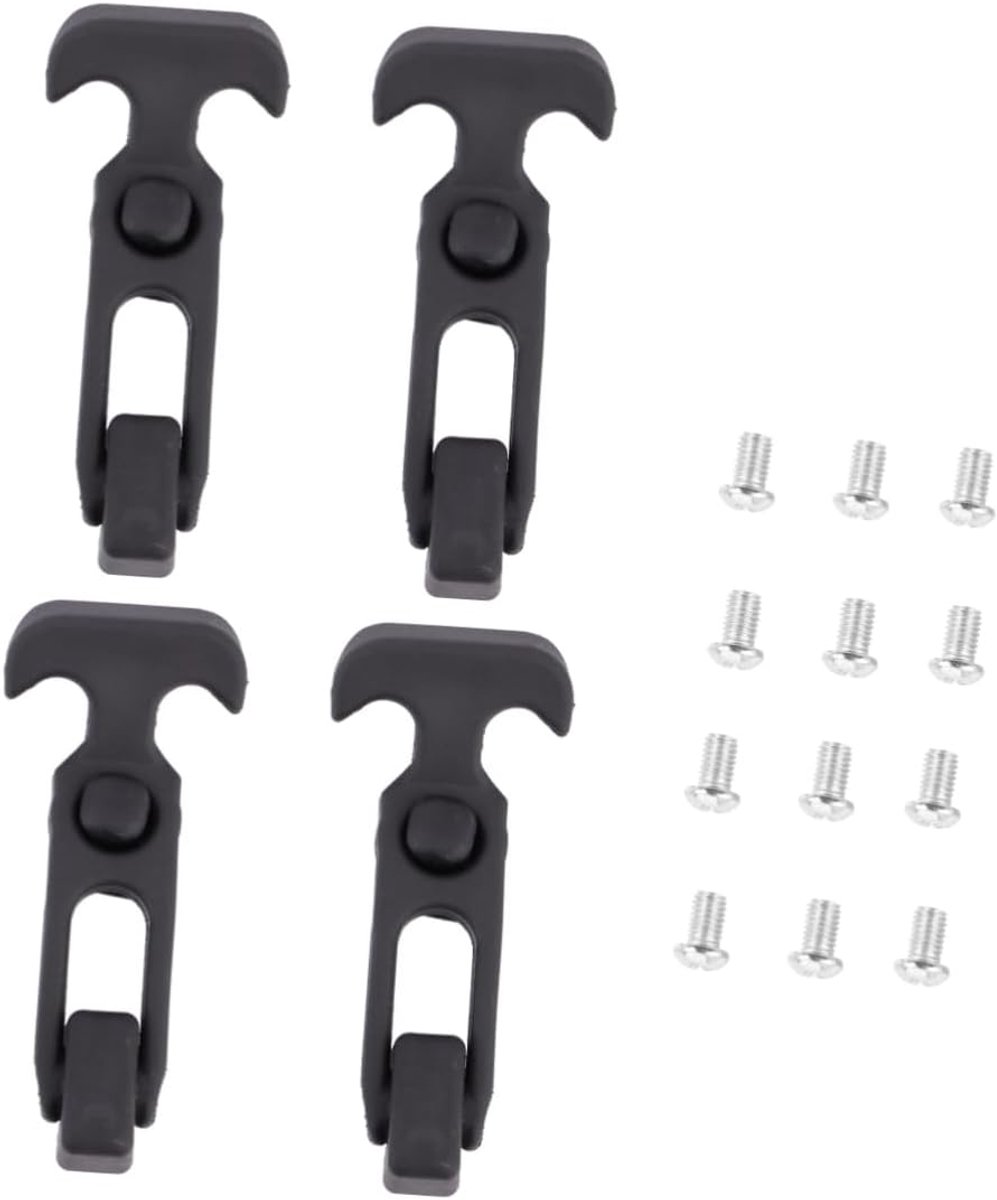 Verstelbare Trekgrendels - Schokabsorberende Sluitingen - Apparatuur Beveiligen - Trillingsdempend Rubber - 10.8 cm Lengte - Zwart