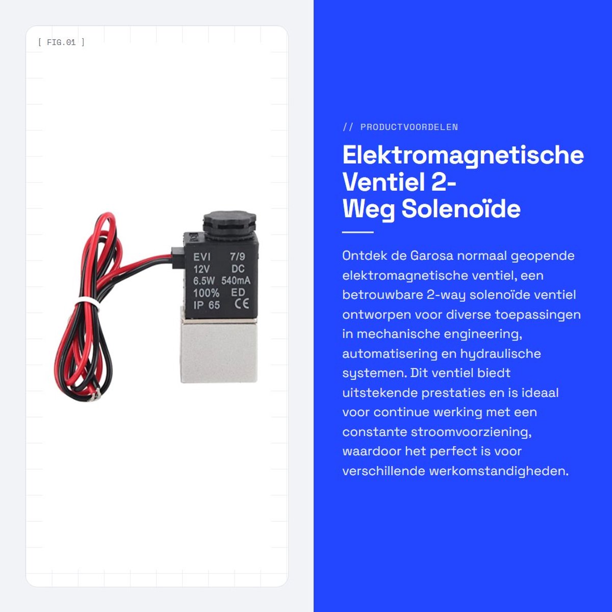 Dailygoods - Elektromagnetische Ventiel - 2-Weg Solenoïde Ventiel DC12V - Betrouwbare werking - Geschikt voor verschillende toepassingen - Hoogwaardig...