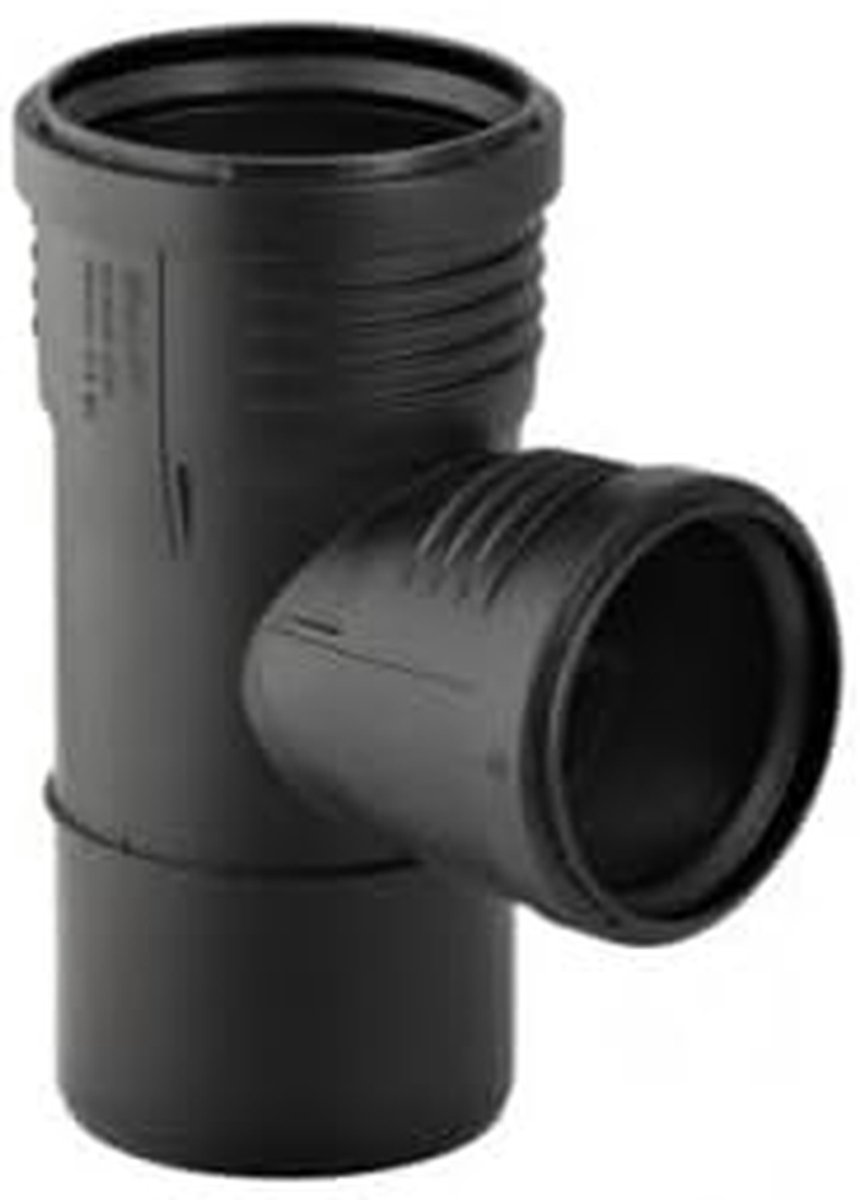 Aftakstuk Afvoer - Geluiddempend Systeem - Afvalwater Afvoeren - Geoptimaliseerde Geluidsisolatie - DN 50-875° - Grijs