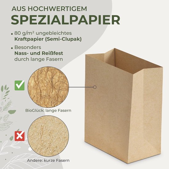 15x Biologisch Afbreekbare Afvalzakken 10 Liter met Blokbodem - Scheurvast en Vochtbestendig van Merkloos	 — afbeelding 5