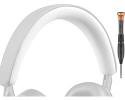 Dailygoods - SOULWIT Hoofdbandhoes voor Bowers & Wilkins PX8/PX7 s2/PX7 s2e (niet geschikt voor PX7) hoofdtelefoons, vervangend hoofdbandkussen headband reparatieonderdeel - Wit-PX7 S2
