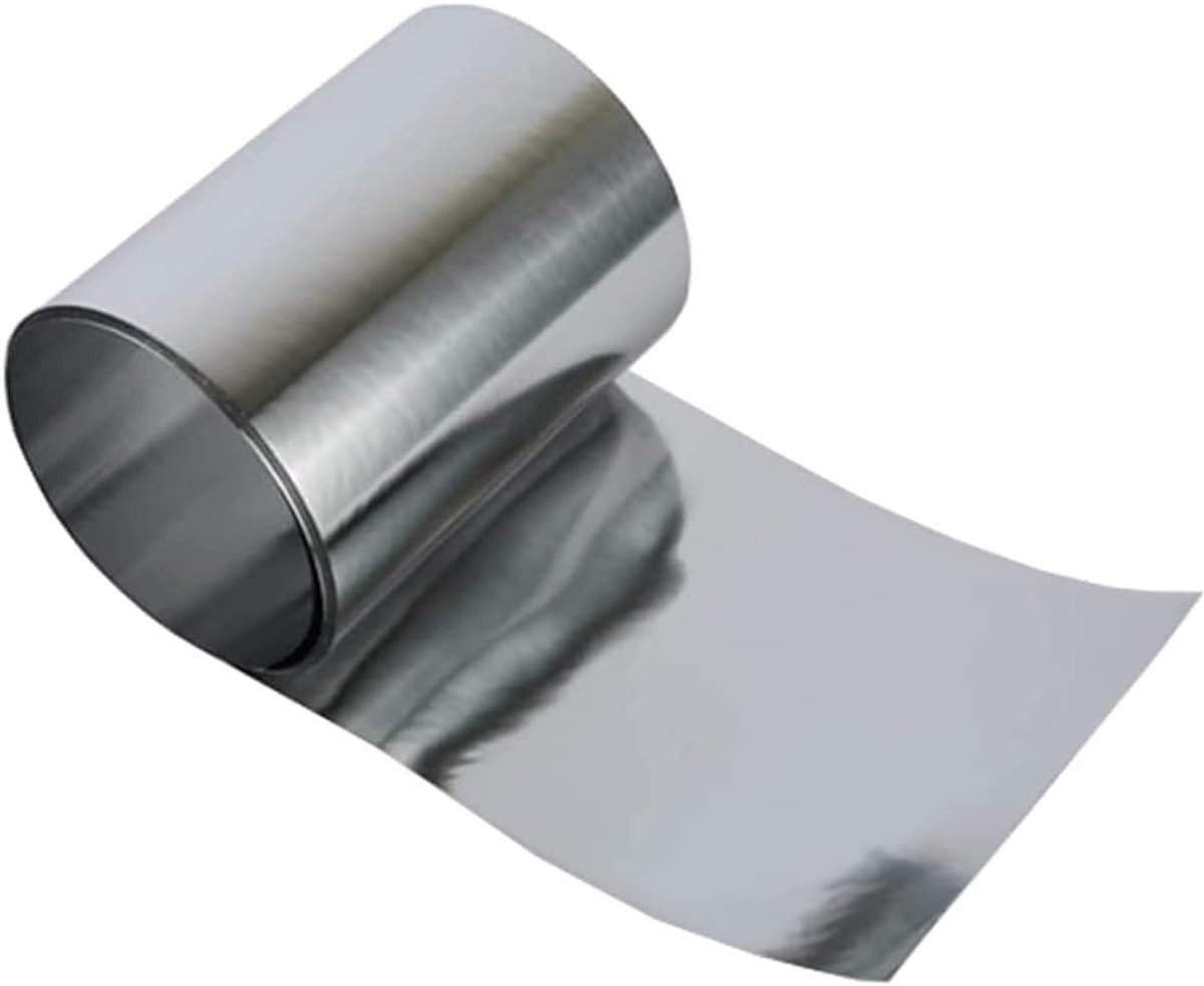 Zinkfolie Plaat - Metaalfolie - Metaalbewerking - Hoge Zuiverheid - 0.8mm dik - Zilver