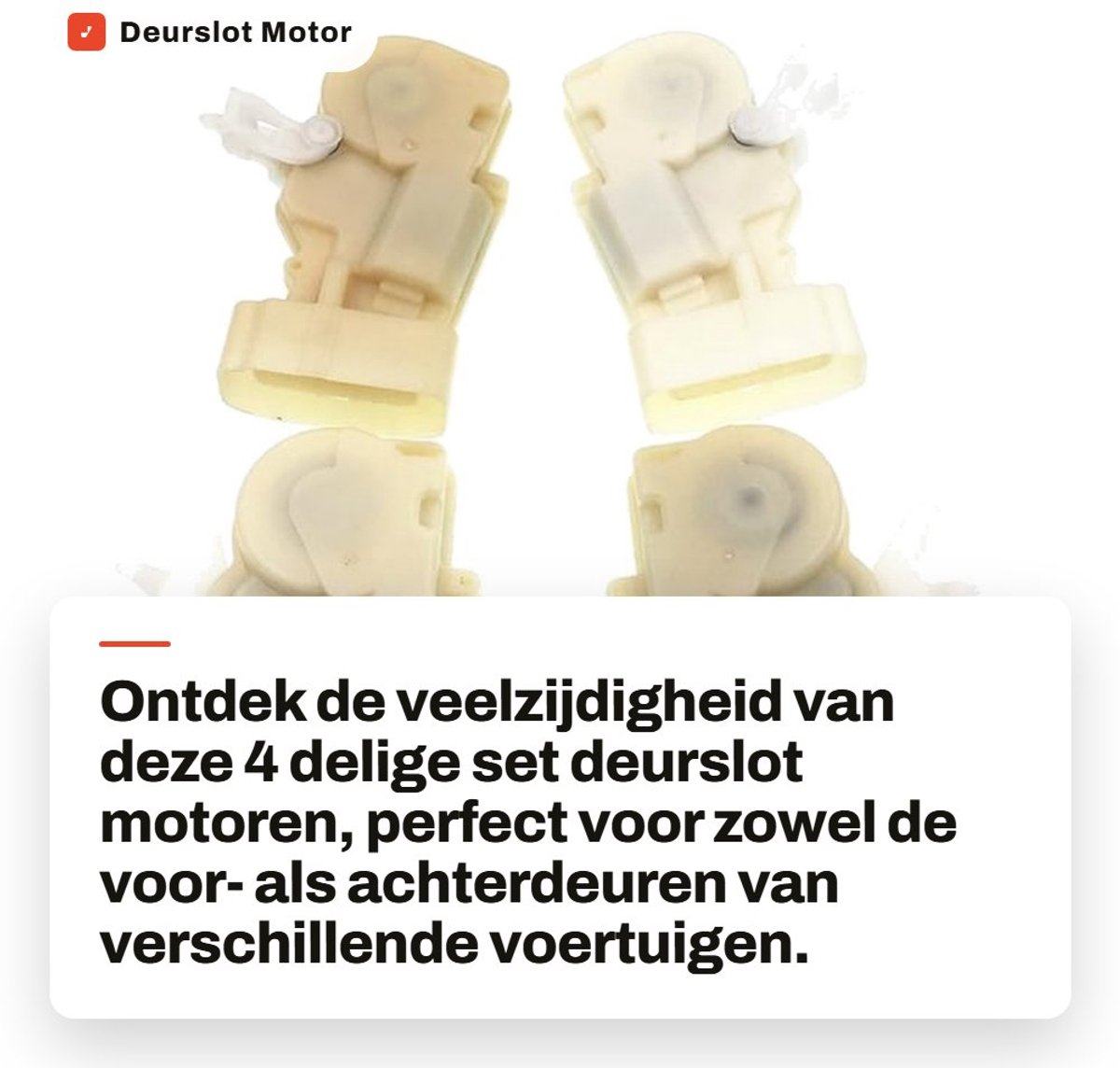 Dailygoods- Deurslot Motor - 4 Stuks - Vergrendeling Actuator - Voor Lexus GS300/GS430 - Voor Scion xB - Vervangingsonderdelen 69120-52030