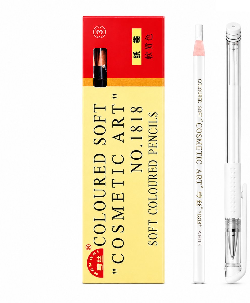 Guardian Beauty Wenkbrauwpotlood en Microblading Pen Set - Zachtgekleurd - 2 Stuks - Wit