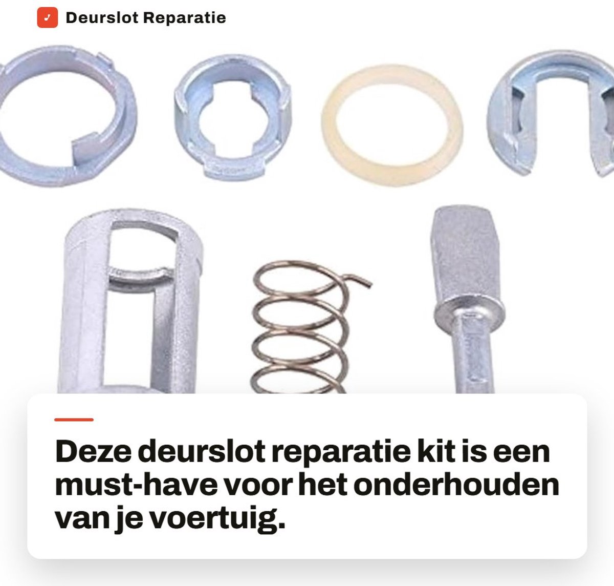 Dailygoods- Deurslot Reparatieset - Cilinderslot - Vervangende Onderdelen - Geschikt voor IV 4 MK4 1997-2005 - 7 Stuks - Metalen Materiaal - Deurslotset