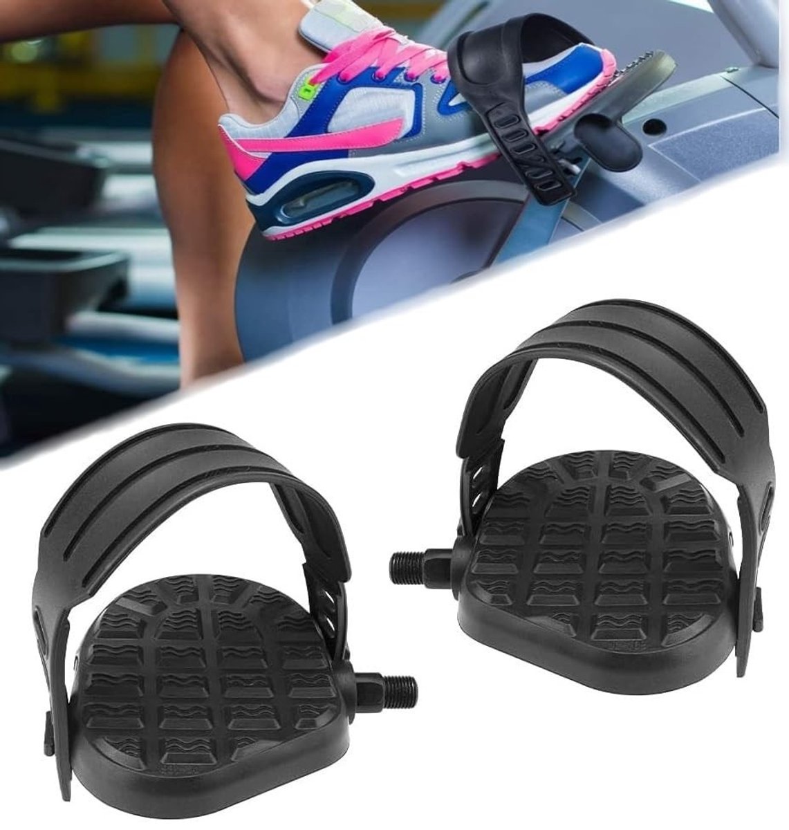 Dailygoods- Pedalen Verstelbaar - Antislip - Fietspedalen - Robuust - PP Materiaal - Geschikt voor Berg- en Sportfietsen