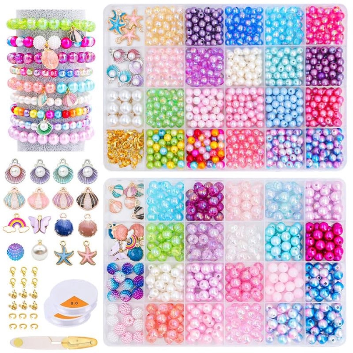 Dailygoods- Armband - Sieraden Maken Kit - Sieradendoos voor Meisjes - Armbandjes Maken - Sieradenhouder - Inclusief 1 Stuk
