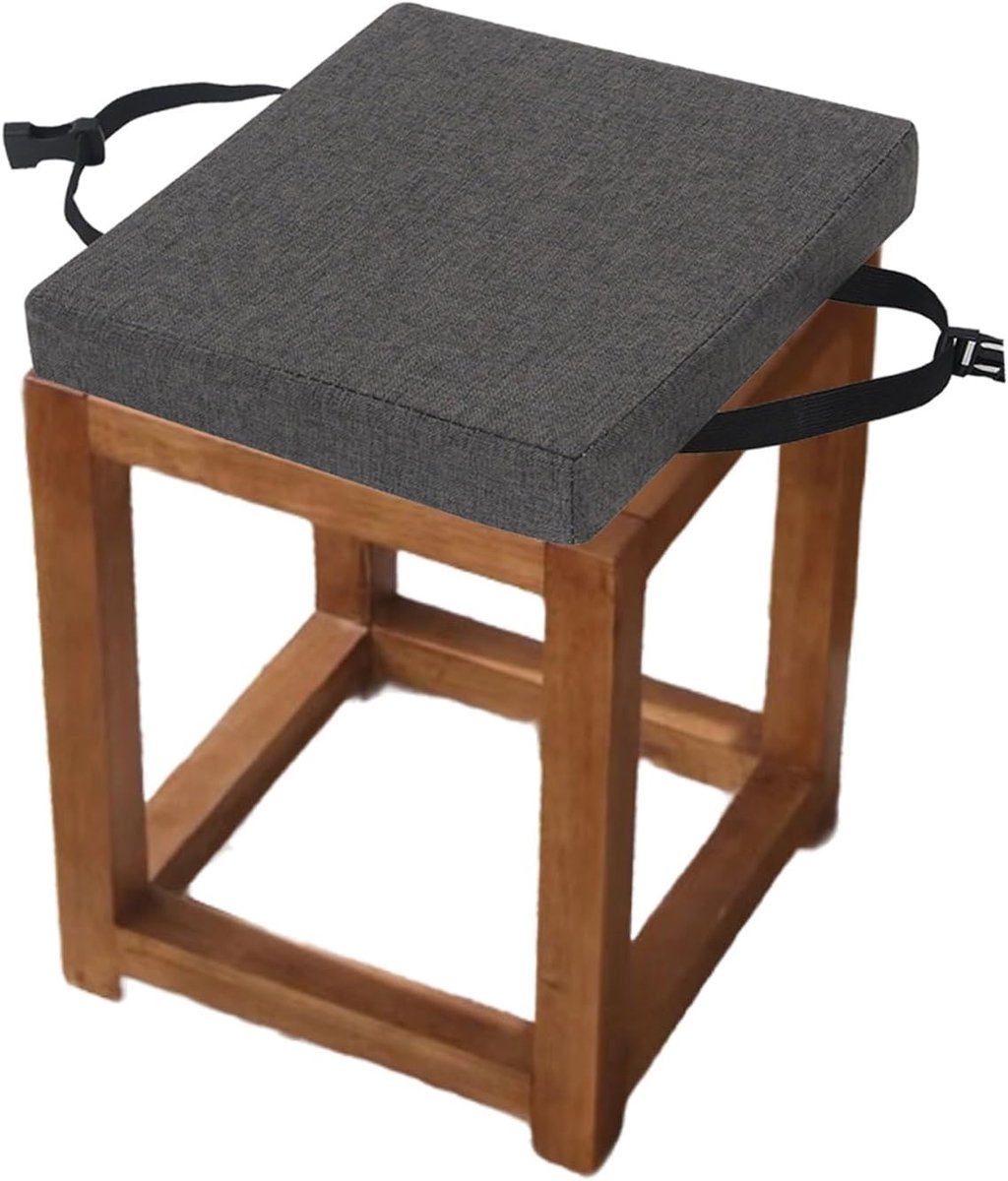 Stoelkussen Vierkant - Zitkussen - Comfortabel Zitten - Afneembare Hoes - 35x35x5cm - C10