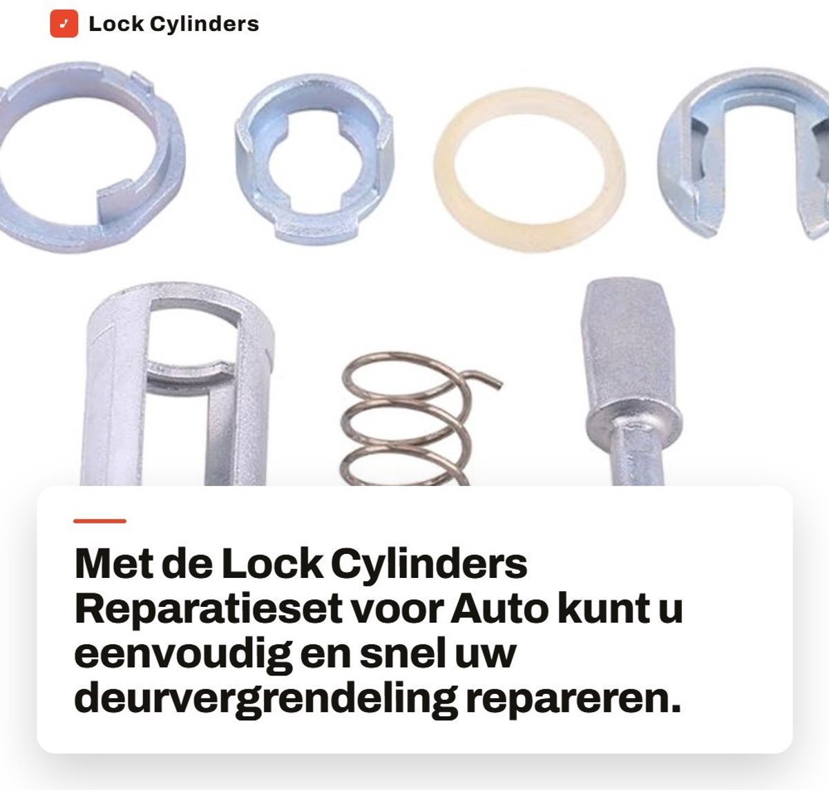 Dailygoods- Cilinderslot Reparatieset - Duurzaam CNC Aluminium - Eenvoudige Installatie - Vergrendeling - Kwaliteitsgarantie - Geschikt voor 25mm Stuur - Deurslot