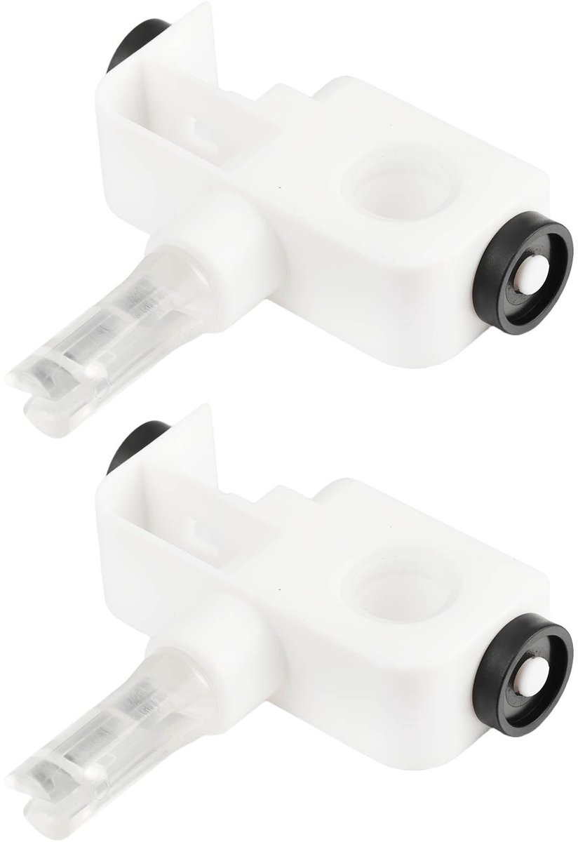 Dailygoods - 2 Stuks Zelfuitlijnende Blind Stem Carrier Clip voor Verticale Jaloezieën