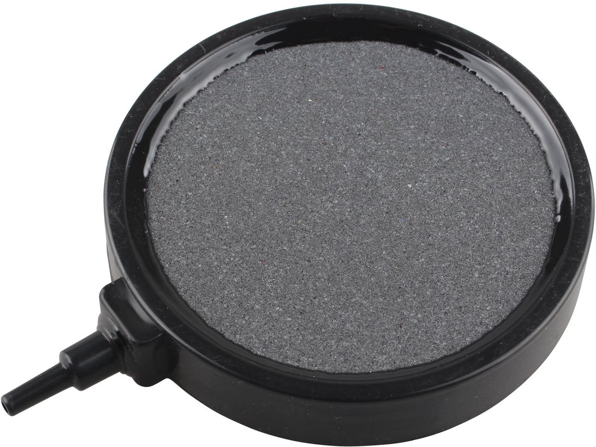 Dailygoods- Luchtsteen 10,6 cm - Carborundum - Bubble Disk - Aquarium/Vijver - Waterbeluchting - Hoogwaardig materiaal - Airstone