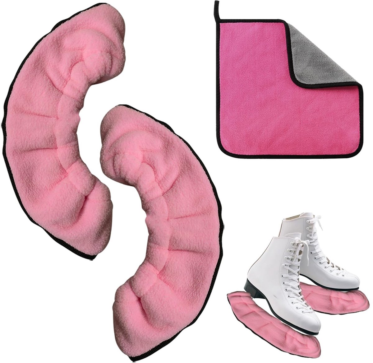 Dailygoods - Schaatsen Blade Covers met Handdoeken - Bescherming voor Kunstschaatsen en IJshockeyschaatsen