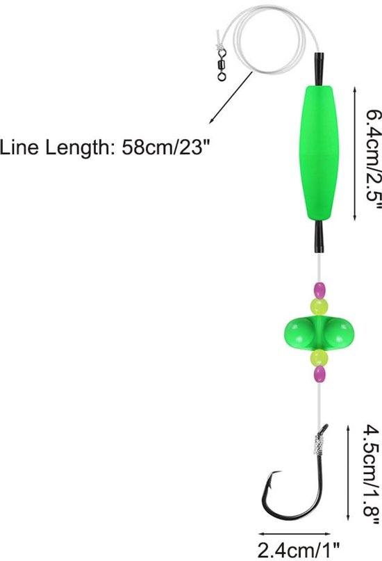 Vissen Float Rigs - 3 Stuks Rattler Tackle Floats - Luminous met 55lbs Trekcapaciteit van Merkloos — afbeelding 5