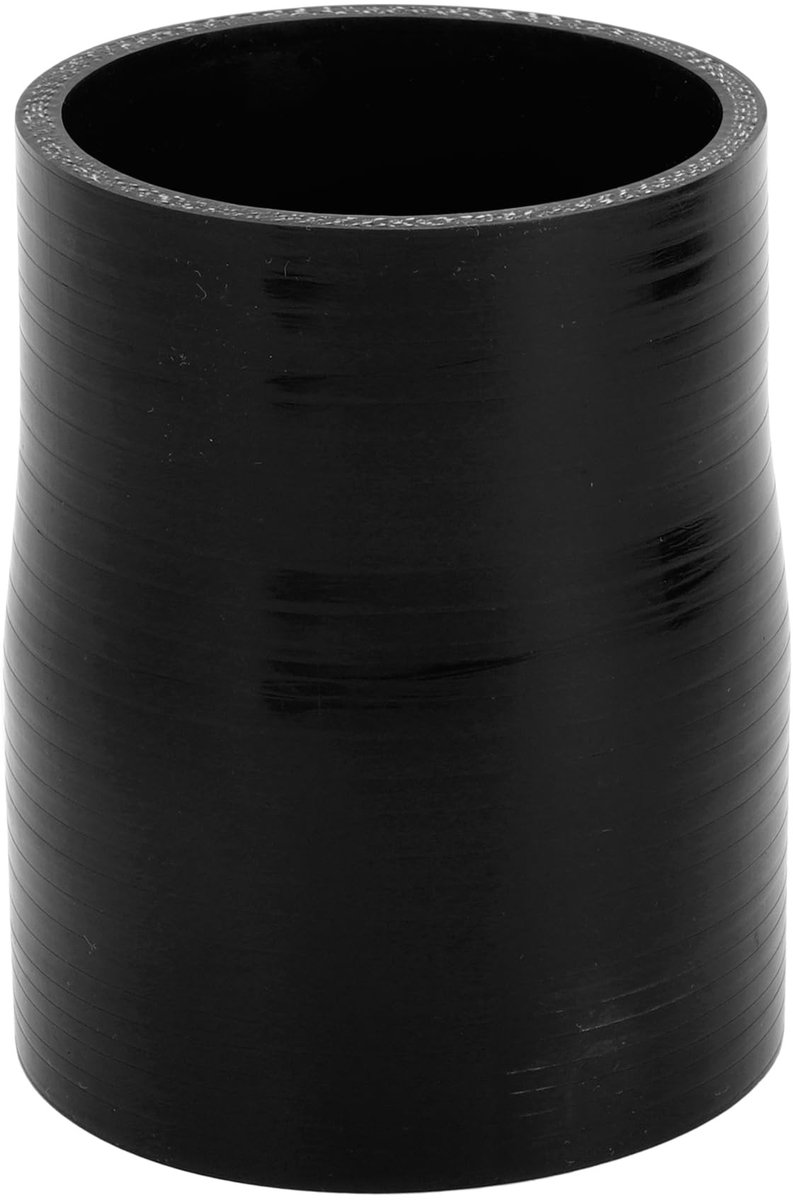 Dailygoods- Silicone Slang 4-Laags - Binnendiameter 70mm - Lengte 100mm - Dikte 5mm - Zwart - Bestand tegen hoge temperaturen - Koelslang