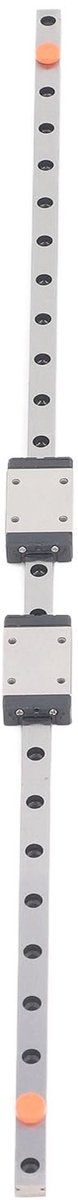 Dailygoods- Geleiderrail MGN7H Compact Lichtgewicht - Schuifblokken - Roestvrij Staal - Stabiele Beweging - 400 mm - Automatiseringsapparatuur - Lineaire Rail