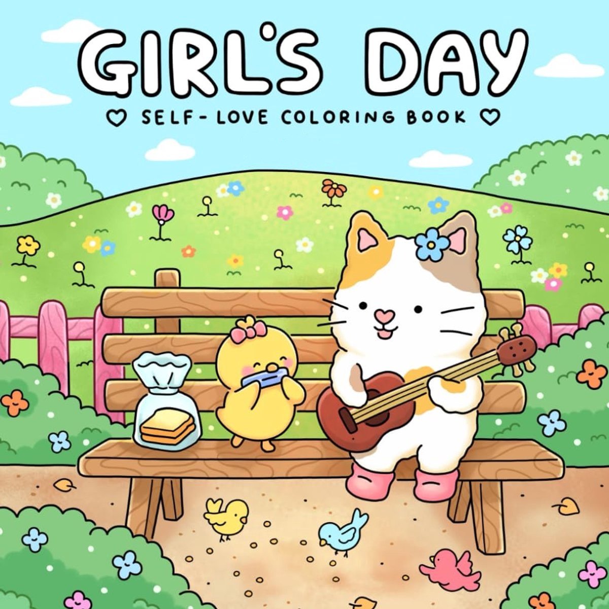 Girl‘s Day: Kleurboek voor Volwassenen en Tieners met Schattige en Licht Hartverwarmende Momenten voor Ontspanning (Self-Love Coloring) – Paperback – 12 januari 2026