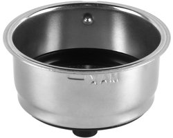 Dailygoods- Koffiefiltermand 51 mm - Roestvrij staal - Herbruikbaar - Bodemloos ontwerp - Duurzaam - Gemakkelijk schoon te maken - Koffiefilter