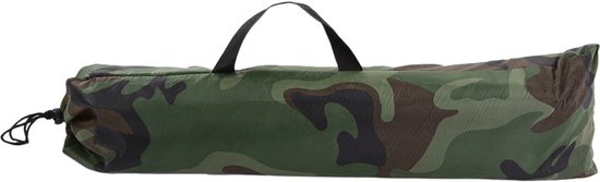 Campingtent 1 Persoon – 180 x 90 x 85 cm – Camouflage – Waterbestendig – Inclusief Draagtas — afbeelding 3