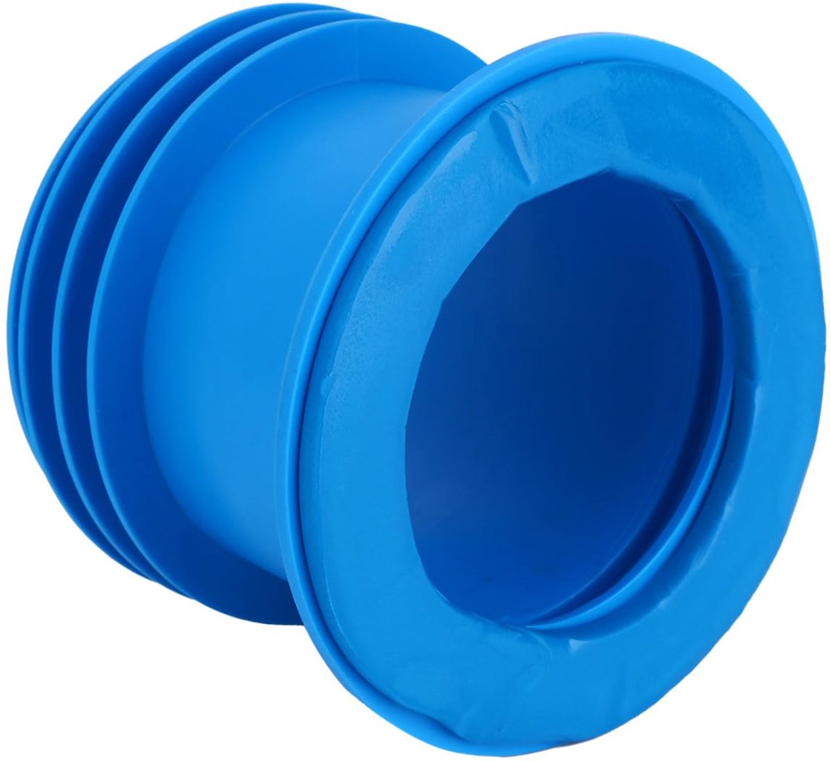 Toiletafdichtring - Afvoerseal - Geuren Buiten - Universele Pasvorm - 12.3 cm Diameter - Blauw