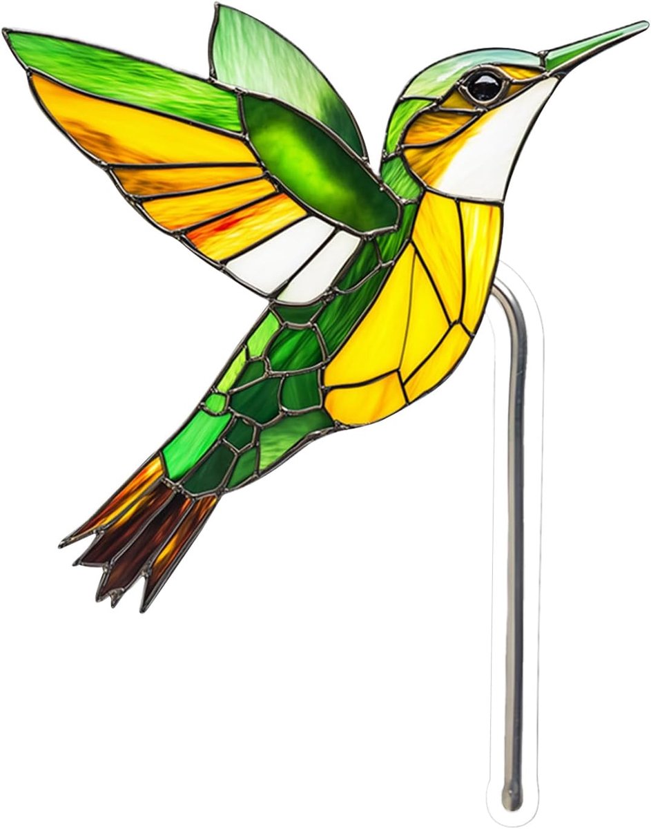 Tuinsteker Vogel - Decoratieve Stekker - Bloembed Aankleden - Weerbestendig Acryl - 12 cm Breed - Meerdere Kleuren