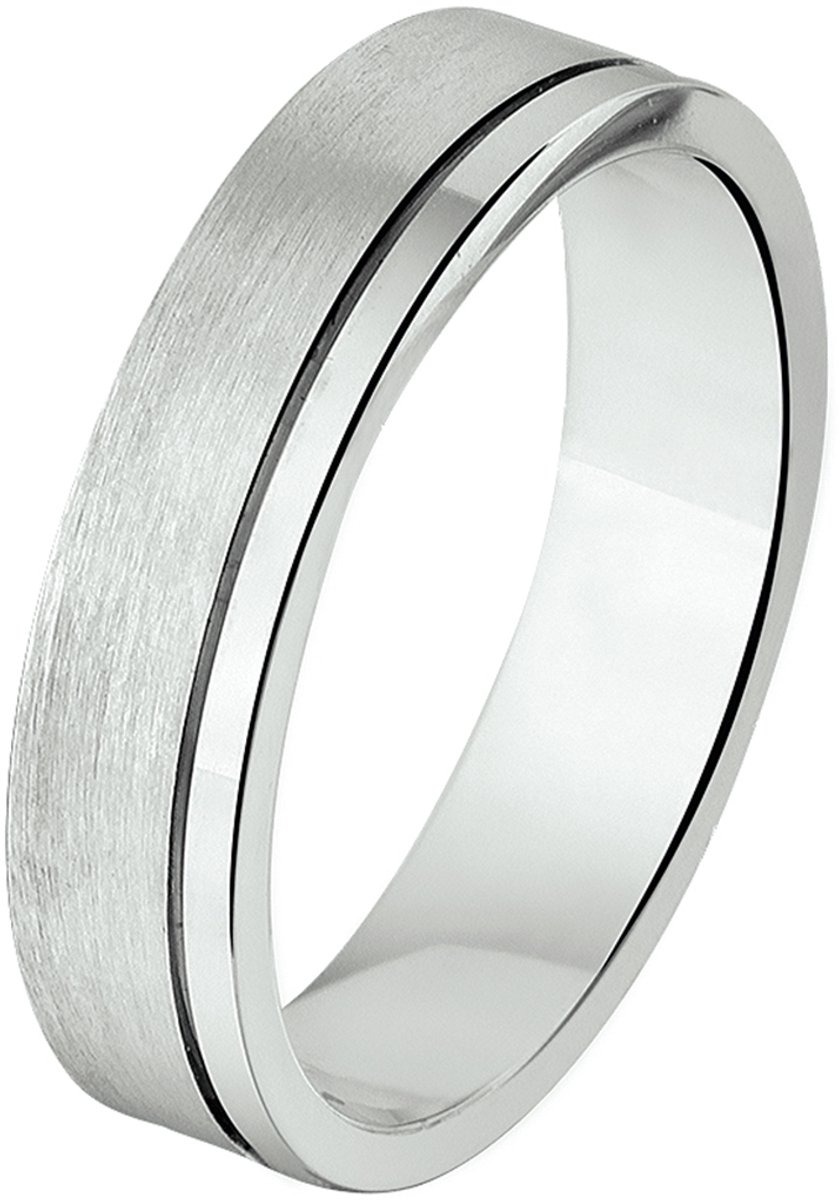 Gerhodineerd Zilver Ring A202 - 5 Mm Zonder Cz 1315157