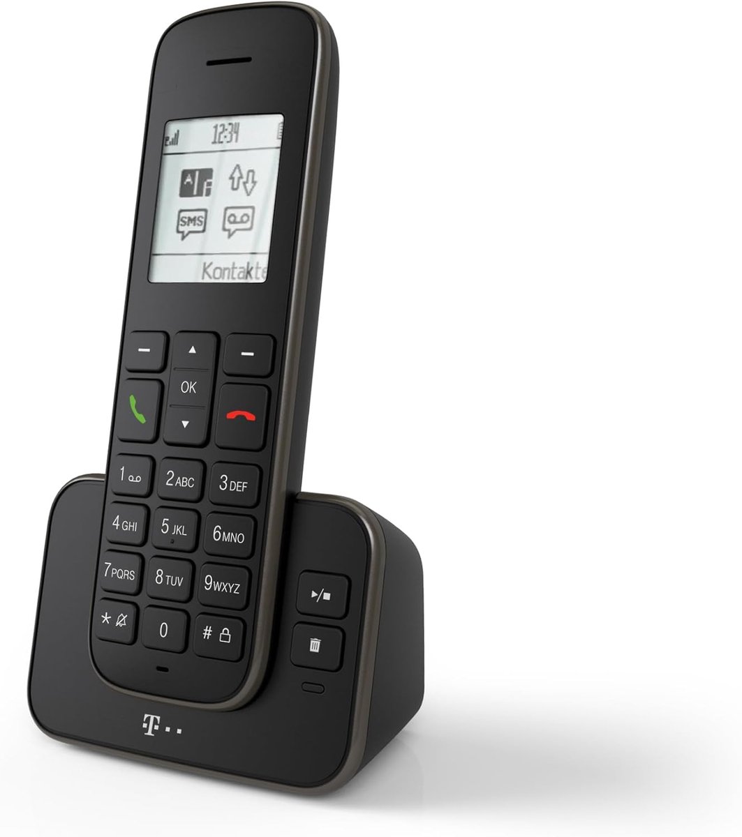 Draadloze Telefoon - DECT Telefoon - Thuis Bellen - Met Antwoordapparaat - 150 Contacten - Zwart