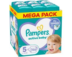 Pampers - Baby Dry - Maat 5 - Mega Pack - 100 stuks - 11/16 KG