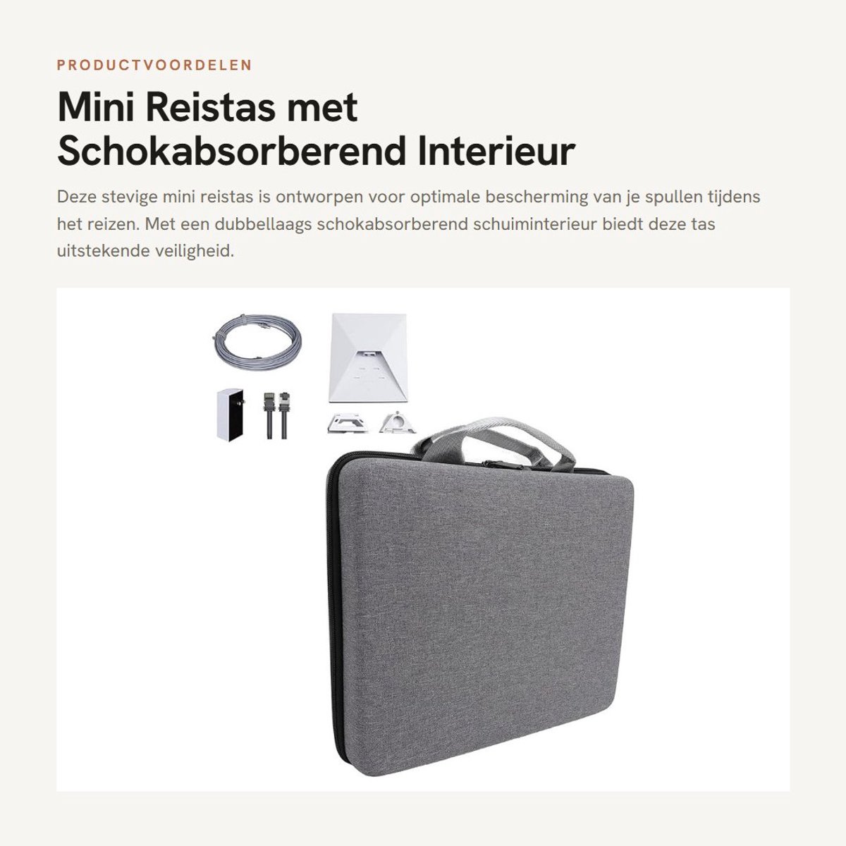 Dailygoods- Aktetas Stevige Dubbellaags Schokabsorberend