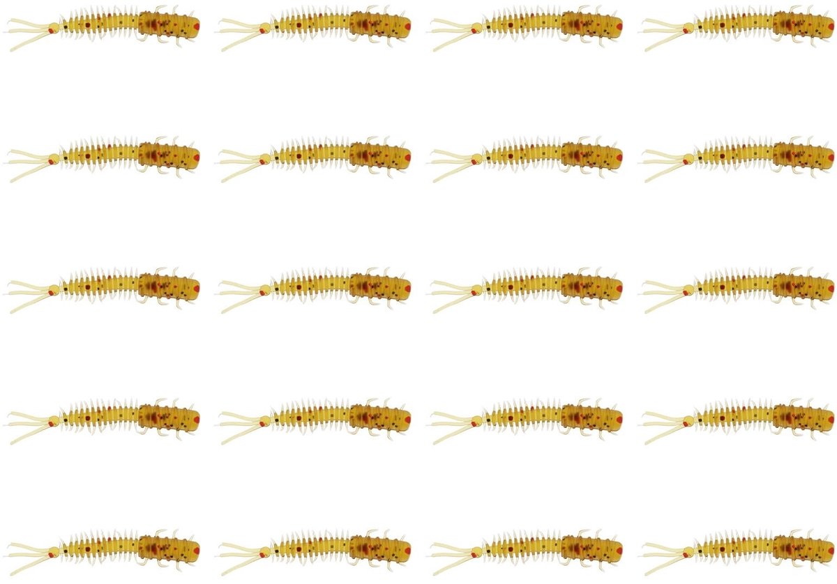 Dailygoods- Kunstaas 20 Stuks - Insect Aas 45mm - Vissen Jig - Geschikt Voor Bas/Karper/Forel - PVC Materiaal - Hoge Levensduur