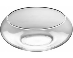 Glazen Lotus Kom - Plantenbak Vaas - Hydrocultuur Planten - Helder Glas Ontwerp - 15 cm Diameter - Transparant