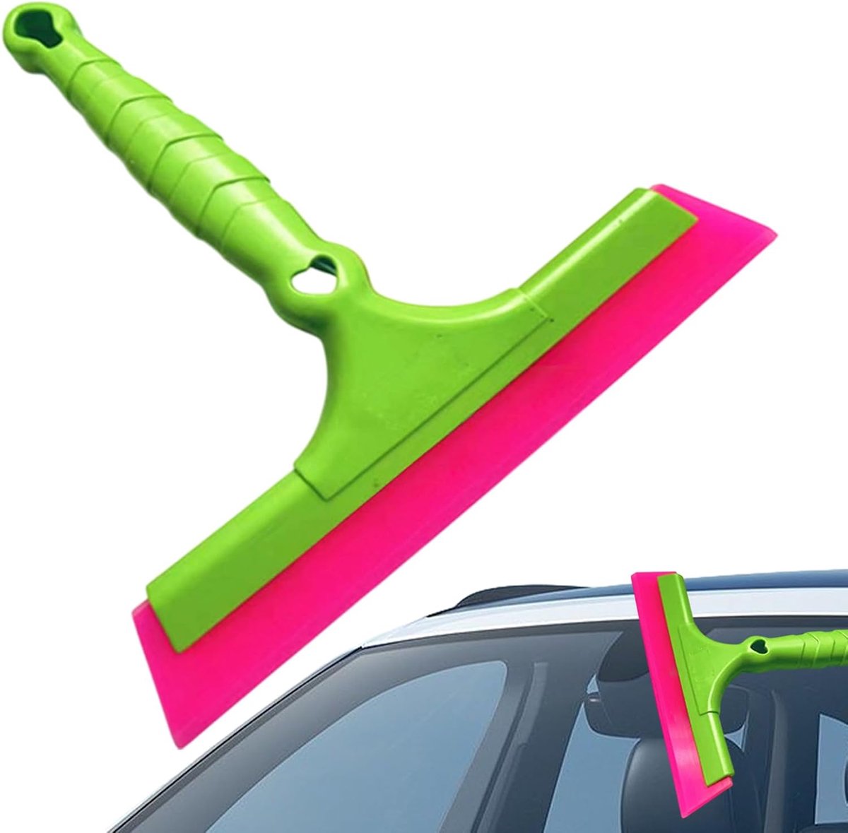 Raamwisser Auto - Glasreiniger - Streeploos Reinigen - Ergonomisch Handvat - Vergroot Ontwerp - Zwart