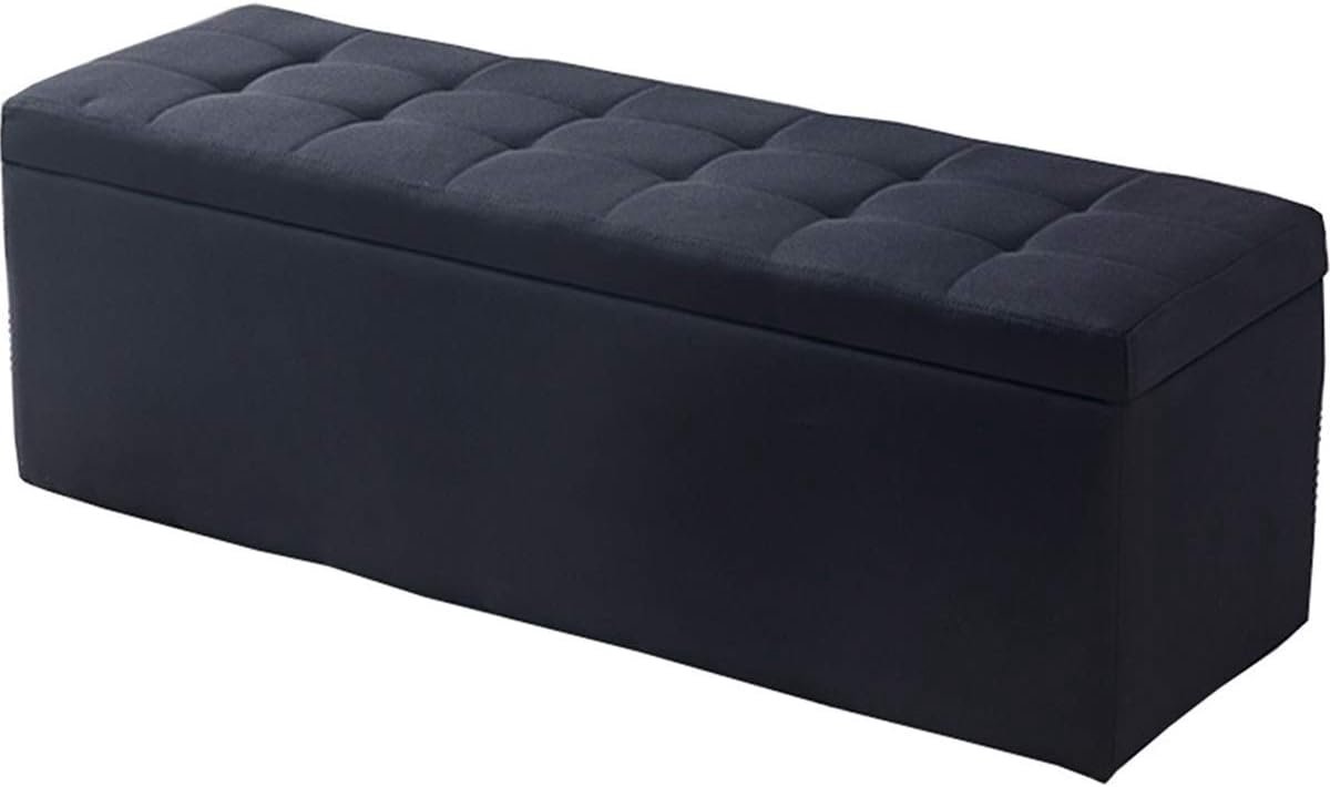 Opberg Poef - Zetel Bank - Woonkamer Organisatie - Klapbaar Design - 100x40x40cm - Groen