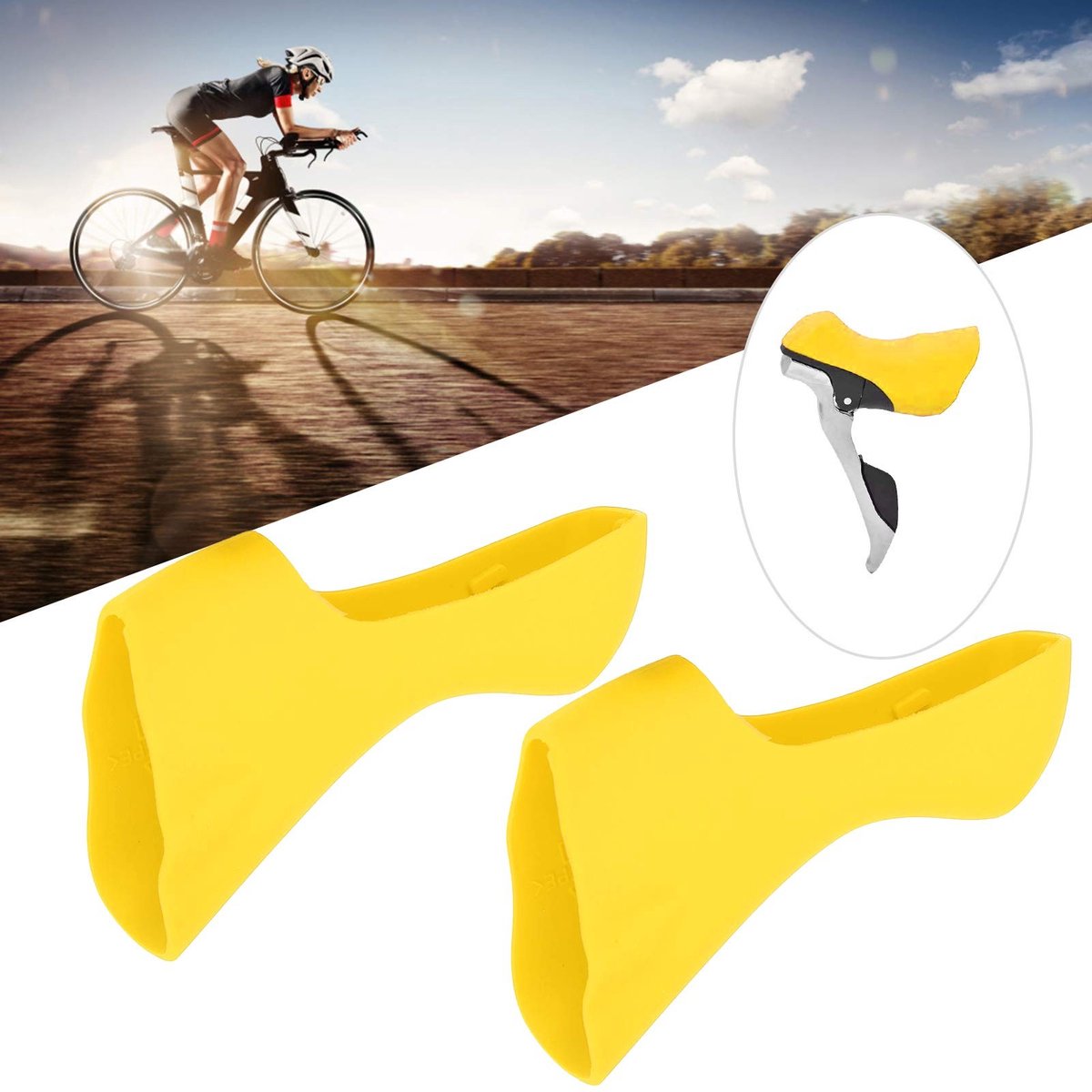 Dailygoods- Fietsgrepen Ergonomisch Ontwerp - Antislip - Schokabsorberend - Duurzaam - Silicone - 2 Stuks - Stuurhoezen