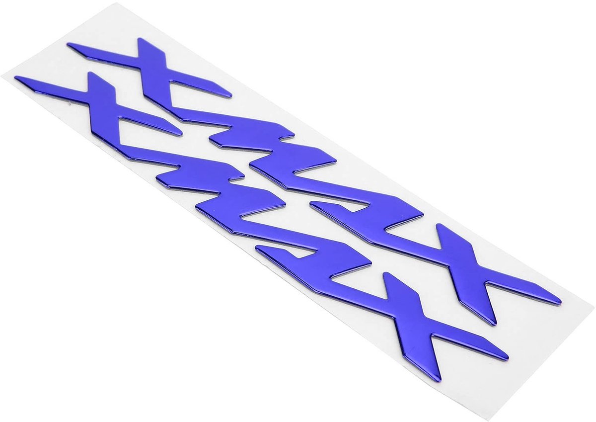 Dailygoods- Embleemstickers 3D - Motorfietssticker - Premium Zwarte Decals - Waterdicht - Eenvoudige Plaktoepassing - Voor X-Max 125/250/400 - Motorfietsstickers