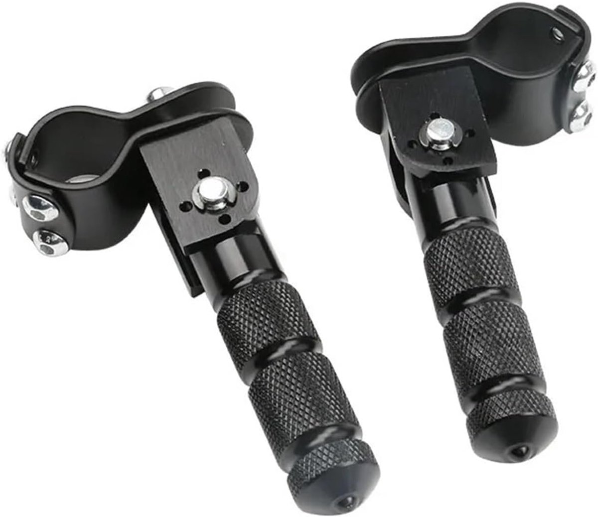 Motorfiets voetsteunen - Universele pedalen - Comfortabel rijden - Verhoogde wrijving oppervlak - 450 gram - Zwart