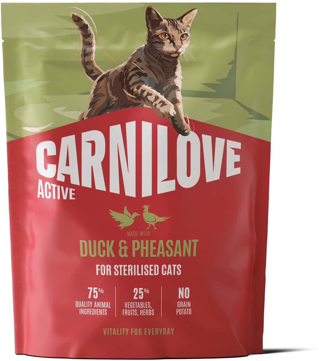 Carnilove CARNILOVE ACTIVE - Cat - Duck & Pheasant for Sterilised Adult All Breeds 400g