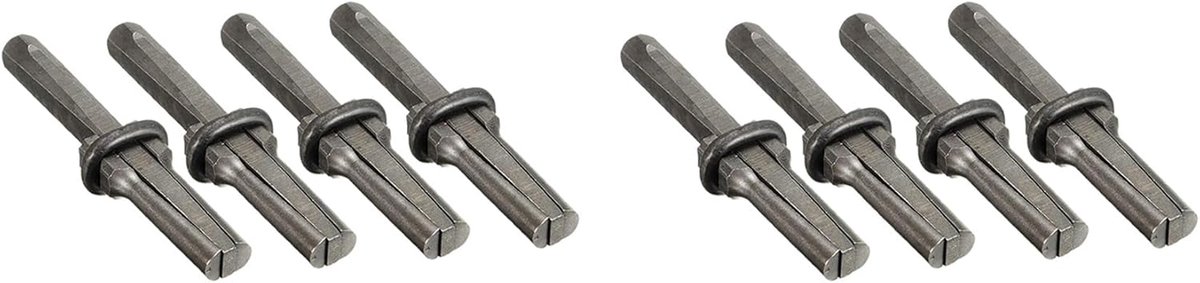 Steenbeitel Set - Wiggen Klievers - Steen Bewerken - Duurzaam Staal - 8 Stuks - Zilver