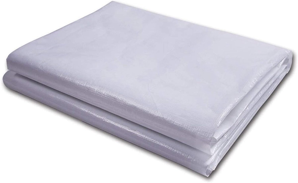 Waterdichte Poly Tarp - Dekzeil Cover - Buiten Bescherming - Versterkte Randen - 3x1 Meter - Wit