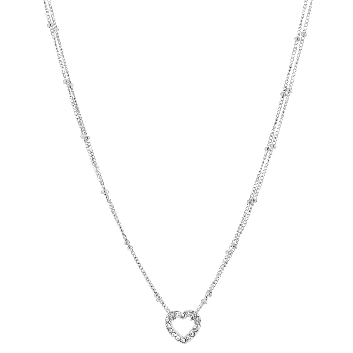 Michelle Bijou Ketting Hartjes zilver